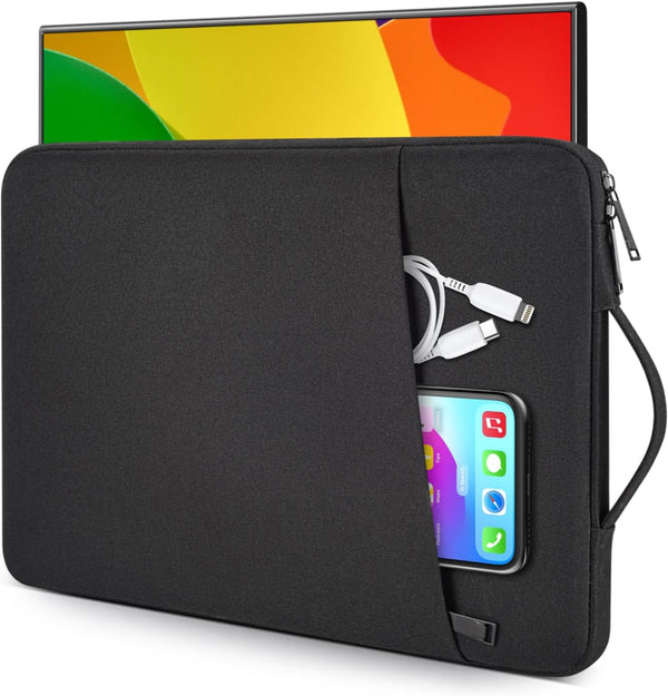 17.3 Inch Portable Monitor Case, Protective Sleeve for ASUS Arzopa Bimawen, Black