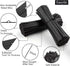 400 Pcs Twist Ties for Bags - 5" Reusable Black Plastic Coated Heavy Duty Twist Ties