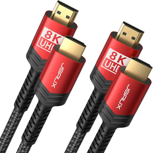 JSAUX 8K HDMI Cable 2.1, 48Gbps Ultra High Speed HDMI Cable Braided