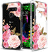 Floral Clear Pretty Phone Case for LG G8 ThinQ (2019 Release), Flower Design Transparent Slim Soft Drop Proof Cover