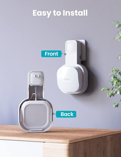 DG-Direct Wall Mount Holder for eero 6 and eero 6+ Router - Outlet Holder, Space Saving Design (1 Pack)