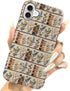 Generic 16,Embroidery Case for iPhone Floral Bookshelf Phone Case Slim Silicone Shockproof Cover for Girls WomenGlossy