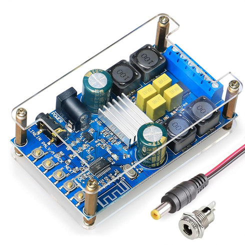 DAMGOO Bluetooth Amplifier Board, 50w+50w 2 Channel Audio, Easy Installation, Password Free Connect, Protective Shell