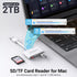 KiwiBird 16 15 S25 S24 SD Card Reader USB C, USB SD Card Reader, Digital Camera Adapter Memory Cards to USBC Type C