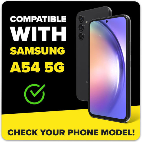Samsung Galaxy A54 5G Screen Protector - 9H Hardness, Ultra Resistant, Case Friendly, Bubble Free, 2 Pack with