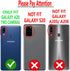 STARSHOP Compatible Samsung Galaxy A20 Phone Case with Tempered Glass Screen Protector, Military Grade Shockproof