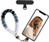 Silicone Beaded Phone Wrist Strap,phone bracelet strap with Tether Tab,Elastic Hands-Free wristlet