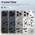 YEPO Halloween Case for iPhone 15 Pro Max Clear Fashion Designs Phone Cover Women Girls, Stylish Slim Shockproof Bumper Flower Protective Phone Case for iPhone 15 Pro Max