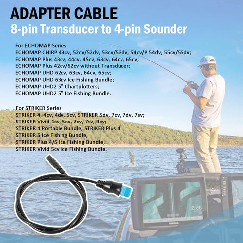 0101271900 8-pin Transducer to 4-pin Sounder Adapter Cable