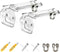 ELETIUO Universal Projector Screen Mount Bracket,Adjustable Wall & Ceiling L-Brackets with Closed Hooks,1.4"4"