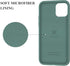 IceSword Compatible with iPhone 11 Case, Pine Green Thin Liquid Silicone, Shockproof Cover