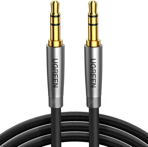 UGREEN 3.5mm Audio Cable, Nylon Braided Aux Cord Male to Male Stereo Hi-Fi Sound for Headphones 1.5FT