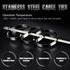 Swpeet 50Pcs Stainless Steel Exhaust Strap Wrap, 5.9 Inch Coated Locking Cable Zip Ties for Automotive Parts