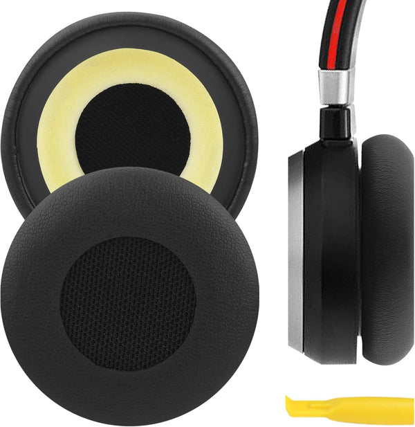 Geekria QuickFit Replacement Ear Pads for Jabra Evolve 65 MS, 65 UC, 65, Evolve 40 UC/MS, 40, Evolve 30 II UC