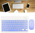 Keyboard and Mouse, Ultra Slim Bluetooth Combo, Rechargeable Portable Set for Laptop PC Cellphone