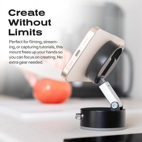 Statik HyperMount Vacuum Phone Mount - Magnetic Phone Holder, Vacuum Seal Car Phone Mount, Use It on Smooth Surfaces
