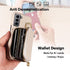 Furiet Wallet Case for Samsung Galaxy S21 5G, Shoulder Strap Ring Buckle, Luxury PU Leather Zipper Flip Organ Purse