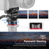 NEEWER Tripod Fluid Head Pan Tilt Head with Quick Release Plate - Metal Camera Tripod Head for Compact Video Cameras