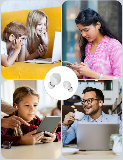 Wireless Earbuds for Kids with Cute Panda Charging Case, Noise Cancelling, Typ-C, 3D Stereo Waterproof Bluetooth Buds,