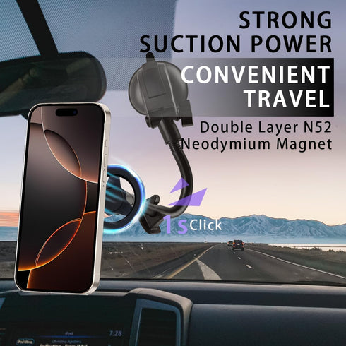 KHGUZ 360 Car Magnetic Phone Holder, Degree Rotation Auto Cellphone Mount for Dashboard Air Vent, Strong Magnet Vehicle