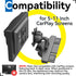 SkyTitan (4-Tab CD Slot Car Mount for Portable CarPlay Screens, Adjustable Angles, Low Profile and Sleek, Integrated