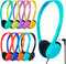 Kids Headphones Bulk 10 Pack for School, Classroom, Student Children, Class Set of Headphones with 3.5mm Jack