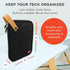 Journo Travel Cord Case Organizer For All Your Electronic Tech Gadgets - Cables, Accessories, Phones, Tablets, Hard