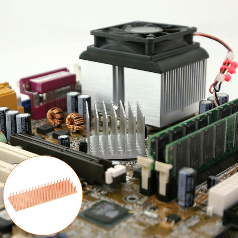 MECCANIXITY Copper Heatsink 70x20x6mm with Thermal Pad and Rubber Ring for M.2 SSD Module, PC, Laptop Cooler (1 Set)