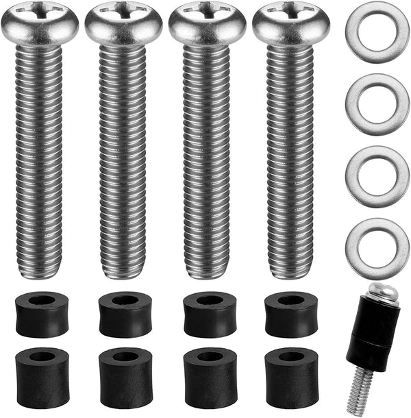 M8 Screws for Samsung TV M8 x 45mm, Pitch 1.25mm TV Mounting Bolts with 25mm Long Spacers for Samsung TVs