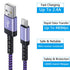 Fast Charging C Charger Cable 4-Pack for Samsung Galaxy S24+, S23 Ultra, Note 21/20, Google Pixel 5, and more.