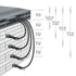 10Gtek SFP+ DAC Twinax Cable, Passive, Compatible with Dell Force 10, 0.5 Meter (1.6ft)