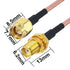 SMA Antenna Extension Cable, SMA Male to Female Bulkhead Mount RF Connector RG316, 2M 6.5Ft for Handheld Ham Radio