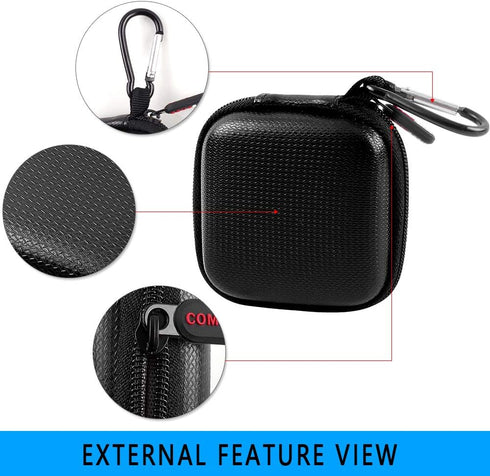 Comecase A-SKU-0485 Chip Card Reader Scanner Case, Hard Carrying Bag Holder Fits Square Contactless Reader with USB