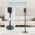 Speaker Stand with Cable Management, Compatible with SONOS Era 300 and Era 100, Height Adjustable up to 42.6'', Black,