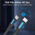 ZDMEBEZ 1Pcs MP3 1.5m 2m(2m) USB C to Mini USB Cable Type C Adapter for Digital Camera Player HDD Type-c to Mini USB