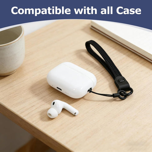 1/2/3/Pro/Pro 2 Elastic Nylon Wrist Lanyard for AirPods Case, Anti-Lost Strap for AirPods Charging Case