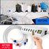USB Charging Station, 60W/12A 7-Port USB Charger with LED Display for Multiple Devices, PD20W USB C Charger (White)