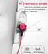 MR01 Wired in-Ear Headphones - Stylish, Comfortable, Noise-Isolating Earbuds with Microphone for iPhone, Samsung, Red.