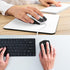 kwmobile Mouse Grip Tape Compatible with Logitech MX Master 3S, Non-Slip Faux Leather Grip Tape - Black