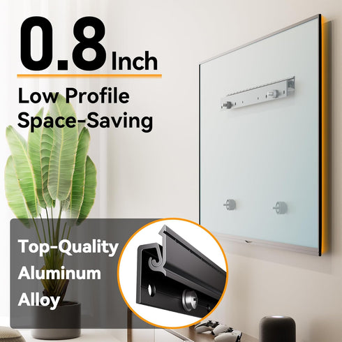 No Stud TV Wall Mount for 12-55 inch TVs, Holds up to 100 lbs, Easy Install, Studless Drywall Bracket