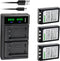 Kastar 3-Pack Li-10B Battery and LTD2 USB Charger for Olympus Camedia Cameras