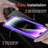 Milomdoi 3 Pack Tempered Glass Screen Protector & Camera Lens for iPhone 14 Pro Max, Ultra 9H, Case Friendly, 2.5D