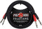 Dual 1/4" Mono (Male) Cable, 6 Feet by Pig Hog PD-21406