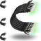 Rapink Patch Cables Cat6 2ft (24 Pack), Ethernet Patch Cable 10G, Cat 6
