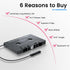 Mersoco Cassette MP3 5.0 Cassette Car Audio Bluetooth Wireless Receiver, Tape Player Bluetooth Aux Adapter, Hands-Free