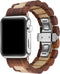 Wooden Watch Band for Apple Watch, Natural Hardwood Strap for iWatch Series 8,7,6,5,4,3,2,1 (Sandal + Maple)