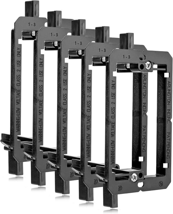 Brush Wall Plate Decora Style, Cable Pass Through Insert for Wires, Single Gang Cable Access Strap