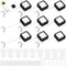 Mimorou 9 Pcs 6.5 ft Retractable Security Cable Lock with Double Sided Adhesive