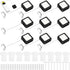 Mimorou 9 Pcs 6.5 ft Retractable Security Cable Lock with Double Sided Adhesive