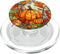 PopSockets PopGrip for MagSafe - Halloween Pumpkin Fall Leaves Round Stained Glass